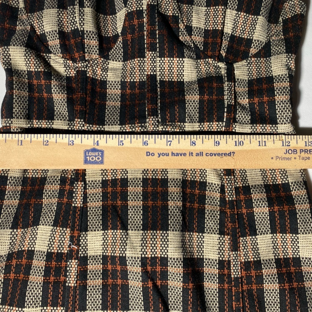 NEW- Size S Woman's Gianni Bini Dress W/ Top Lining - Zip Back- Black Plaid - Picture 9 of 10